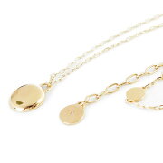 【メール便対応】マークジェイコブスネックレスMARCJACOBSペンダントLOGODISCENAMELブラック×ゴールドM0008546062/BLACK×ORO【ILOVEBRAND/楽天】【RCP】