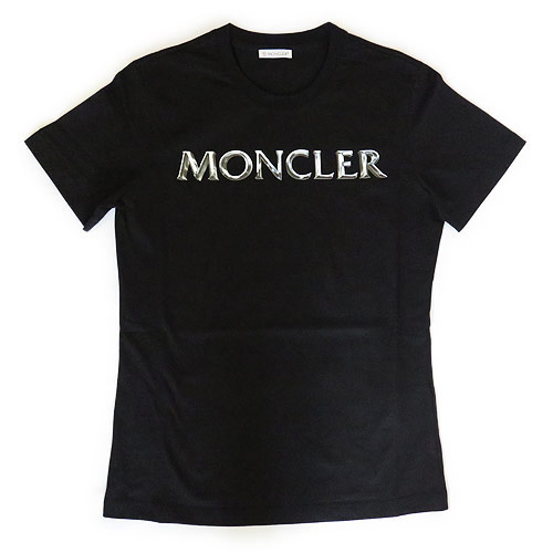 モンクレール Tシャツ レディース 8C00015 829ET 999 半袖 クルーネック ロゴ ブラック 黒 MONCLER MAGLIA  T-SHIRT 【2021年秋冬新作】 | Ｉ　ＬＯＶＥ　ＢＲＡＮＤ