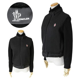 モンクレール カーディガン レディース 9B00009 M1131 999 ジャケット アウター ニット ブラック 黒 MONCLER GRENOBLE 【2023年秋冬新作】