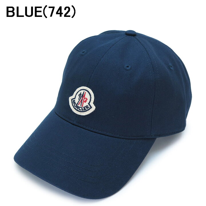 MONCLER モンクレール ベースボール キャップ ステッチ ブルー