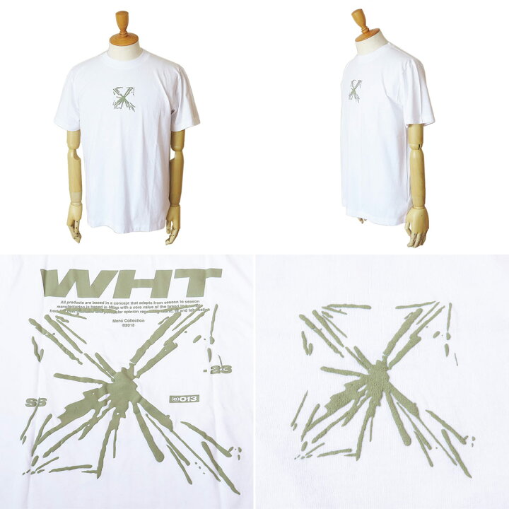楽天市場】オフホワイト Tシャツ 半袖 メンズ OMAA027S23JER005  