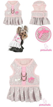 【即日発送可】メーカー完売☆ペット用洋服/犬服/ペイズリー調ボールルームフリットワンピース一体型ハーネス/トップス/ファッション/ペット用品/PINKAHOLIC(ピンカホリック)/NAJA-AH158/auktn【東北復興_福島】
