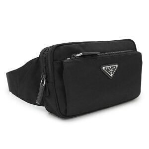 �v���_ �x���g�o�b�O 2VL977 2DMG F0002 V WOO �{�f�B�o�b�O �E�G�X�g�o�b�O Re-Nylon × �T�t�B�A�[�m���U�[ �g���C�A���O�����S �u���b�N �� PRADA