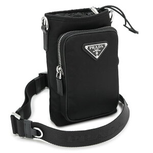 �v���_ �V�����_�[�o�b�O �X�}�[�g�t�H���P�[�X 2ZH155 2DMI F0002 �e�X�[�g Re-Nylon �|�V�F�b�g �|�[�` �g���C�A���O�����S �u���b�N �� PRADA