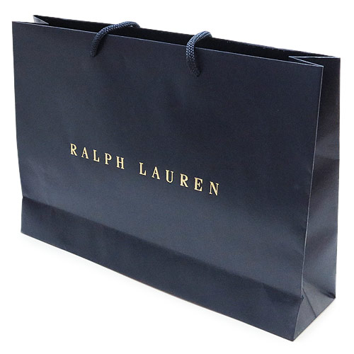 ポロラルフローレン POLO RALPH LAUREN 紙袋 正規店 ペーパーバッグ ショッパー ネイビー  39.5×27×9.5cm【ブランド付属品】【紙袋】 | Ｉ　ＬＯＶＥ　ＢＲＡＮＤ