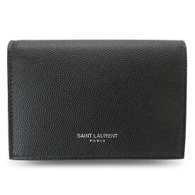 サンローラン カードケース メンズ 469338 BTY7N 1000 ビジネスカードケース 名刺入れ レザー ブラック 黒 SAINT LAURENT 【2023年秋冬新作】