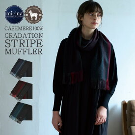 ● 送料無料 カシミヤ100% ストライプ柄 カシミヤ 高級 マフラー 170cm×30cm [房7×2含む] ストライプマフラー カシミヤマフラー ストライプ柄 メンズ レディース 秋冬 暖かい ビジネス プレゼント ギフト