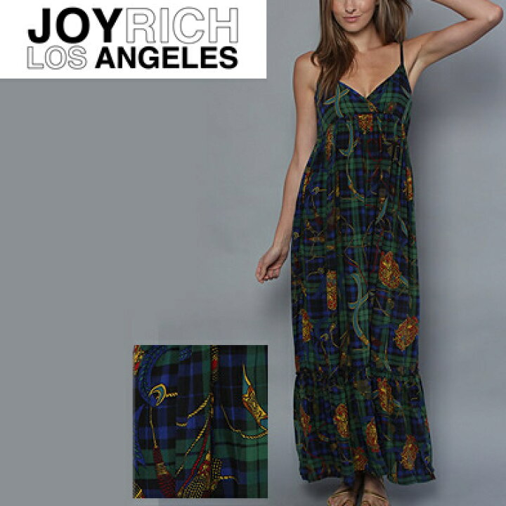 楽天市場】JOYRICH ジョイリッチ The Luxury Plaid Maxi Dress マキシ 