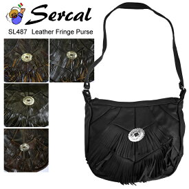 SERCAL サーカル leather fringe purse sl487 フリンジショルダーバッグ 本革 レザー フリンジバッグ 　正規品取扱店舗