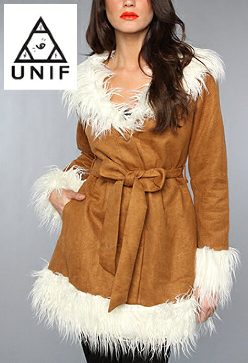 楽天市場】UNIF Clothing ユニフ The Bridget Coat ファーコート 