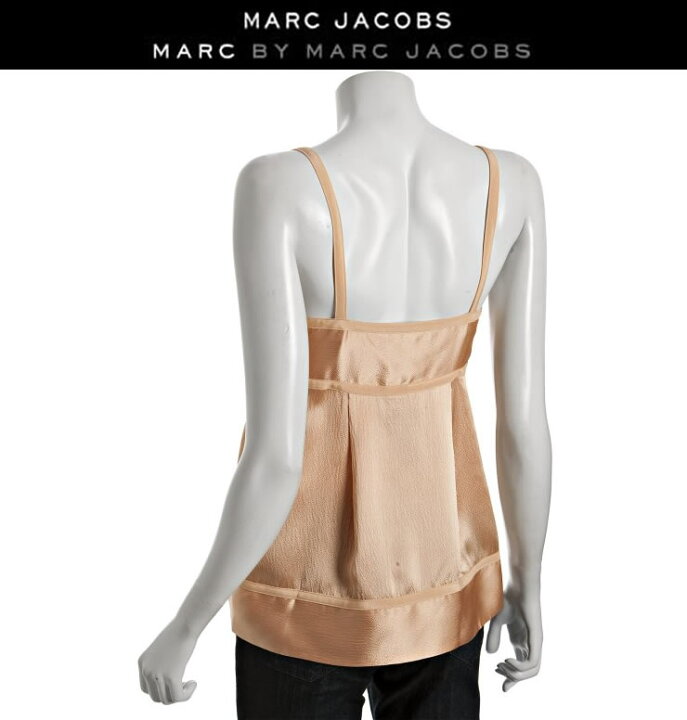 美品】MARC JACOBS シルク フリルブラウス トップス ノースリーブ 楽天  
