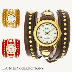 LA MER COLLECTIONS ラメールコレクション Bali Stud wra LMLW3001-3005 ブレスレット　スタッズ デザインウォッチ キュート レディース 腕時計 　正規品取扱店舗