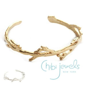chibi jewels チビジュエルズ 珊瑚モチーフ C型 バングル Coral Branch Cuff Bangle 珊瑚モチーフ C型 バングル ブレスレット Coral Branch Cuff Bangle  正規品取扱店舗