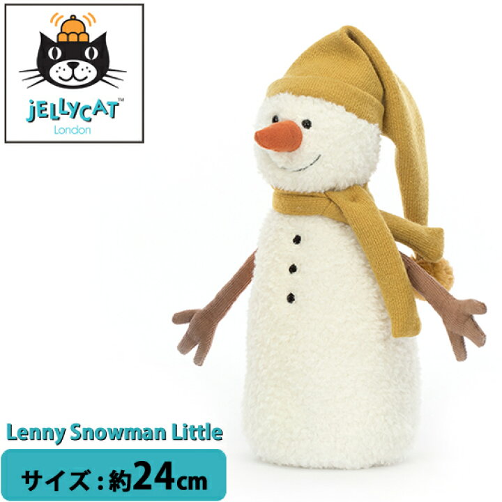 楽天市場】ジェリーキャット スノーマン ぬいぐるみ jellycat Lenny 