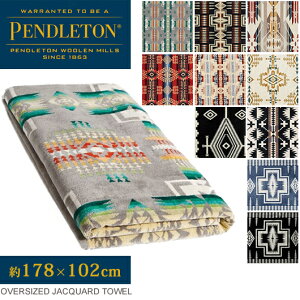 yhg ^IuPbg PENDLETON XB233 uPbg WK[h^I Xp^I 102x178cm oX^I ^IPbg 唻^I Ȗѕz O Oversized Jacquard Towels a v[g 