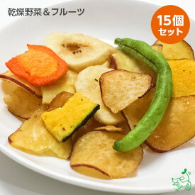 まとめ買い 乾燥野菜＆フルーツ x15個セット イリオスマイル ドッグフード ドックフード 犬用おやつ 犬 おやつ 無添加おやつ