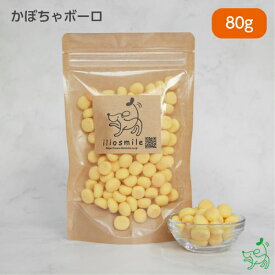 24時間タイムセール：犬 おやつ 無添加 国産 ボーロ かぼちゃ カボチャ パンプキン 犬用おやつ 無着色 ぼうろ 小麦アレルギー シニア 【イリオスマイル / iliosmile】かぼちゃボーロ 80g