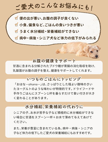 楽天市場 無添加 国産 ノンアルコール甘酒 乳酸菌 おはな Ohana トマト 150g 犬 犬用 人用 植物性乳酸菌 米麹 栄養豊富 夏バテ イリオスマイル 犬用自然派おやつ専門店iliosmile