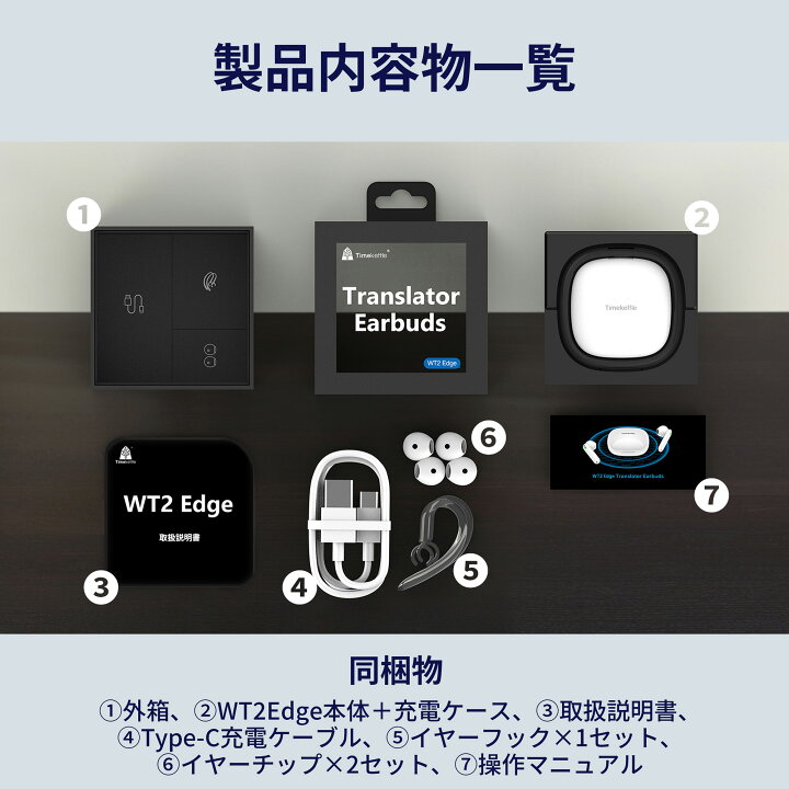 楽天市場】最新モデル ベストセラー Timekettle WT2 Edge（W3） タイム 