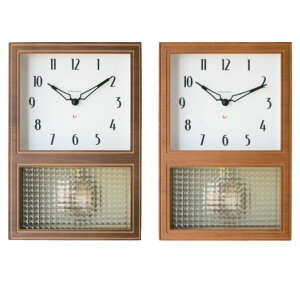 寝室も安心 GLASS PENDULUM CLOCK EL STYLE(WALNUT/CAFE BROWN)振り子時計 掛け時計 おしゃれ窓 静音ムーブメント 光沢 時報機能なし CHAMBRE シャンブル