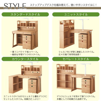 koizumi/コイズミ/学習机/SDF-771AN/レイクウッド/ステップアップデスク