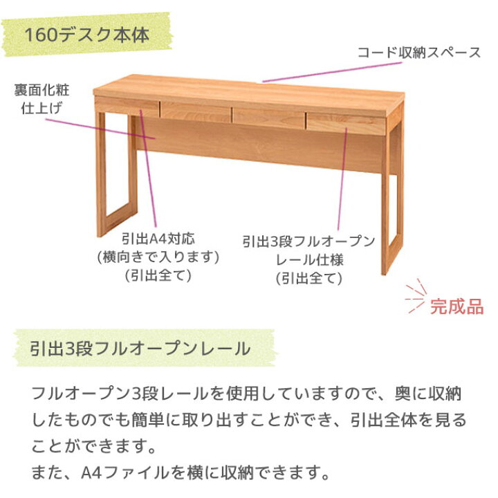 楽天市場】◇クーポン配布中◇ 堀田木工所 国産 日本製 アールデスク 