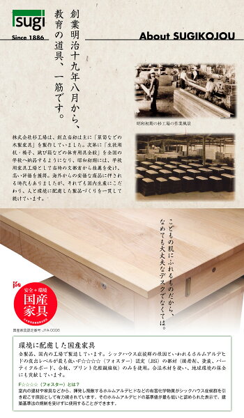 国産学習机杉工場スティック幅100奥行60デスク/上棚/LEDライトセット天然木アルダー材学習デスク/勉強机/書棚/収納/照明すぎこうじょうsugi【送料無料】
