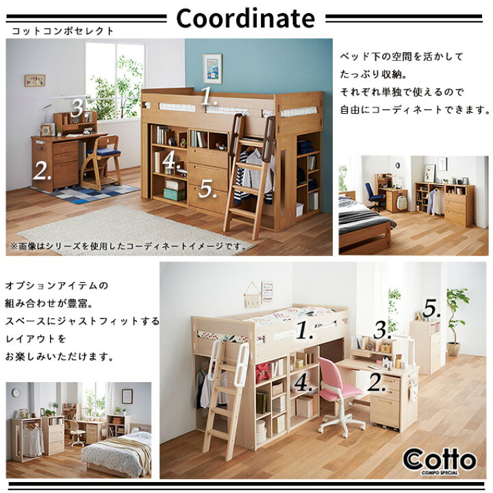 楽天市場】コイズミ 2025年 学習机 コットコンポセレクト ラック HCA  