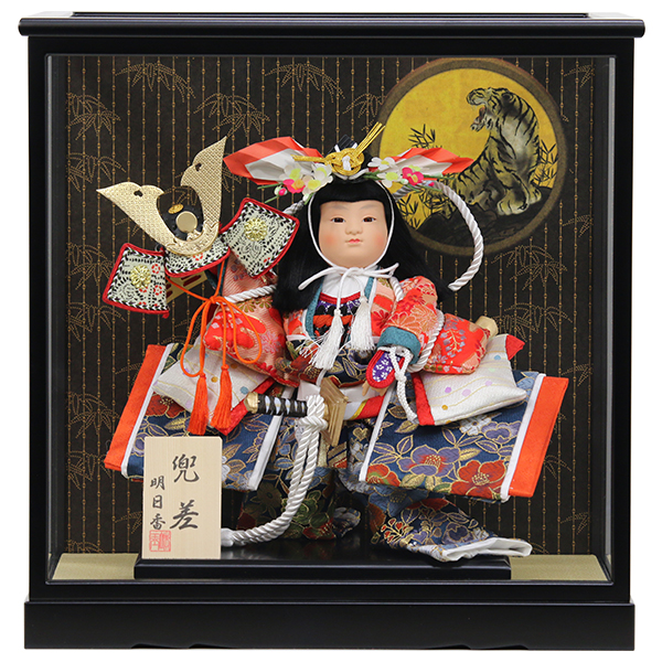 浮世人形 一秀 天神 木目込人形飾り 日本人形 ケース飾り お祝い O-25 通販