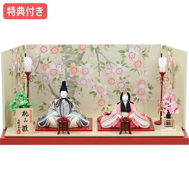 【マラソン限定!確率1/2で最大100％ポイントバック】◆特典付き 【数量限定】雛人形 ひな人形 名匠・逸品飾り 木目込み 平飾り モダン 親王飾り 木目込み人形 雛 おしゃれ インテリア かわいい ひな祭り お雛様/映え おひなさま 可愛い 【No.10】 【672S20】