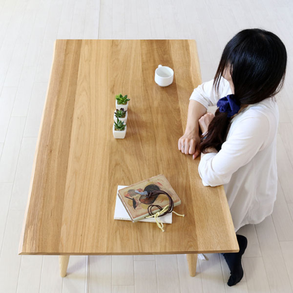 こたつ テーブル 120 無垢材使用 takatatsu 省エネ こたつ本体 おしゃれ 木製 天然木 コタツ デザイナーズ 北欧 国産 日本製  タカタツ デザインこたつ Muku NARA ムク ナラ 120サイズ | アイルインテリアエクセル