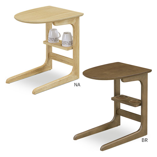 サイドテーブル ナイトテーブル ミニテーブル 幅37cm 収納棚 (チャット サイドテーブル)：アイルインテリアエクセル