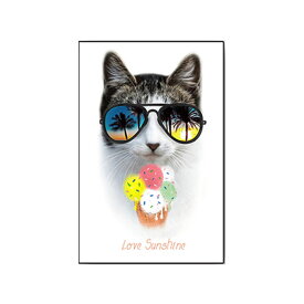 アートパネル ウォールインテリア アートフレーム 絵 写真 絵画 壁 装飾 額入り 猫 ネコ ねこ 動物 アニマル ルイ クリスタルアートパネル