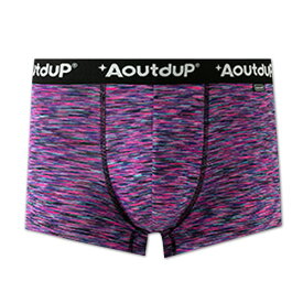 送料無料 Aoutdup アウトダップ シルクタッチ メランジ ボーダー ボクサーパンツ 新作 メンズ 下着 ボクサーブリーフ おしゃれ かっこいい ストレッチ シルクタッチ 通気性 吸汗性 吸湿性 抗菌性 前閉じ 大きいサイズ プレゼント 贈り物 父の日