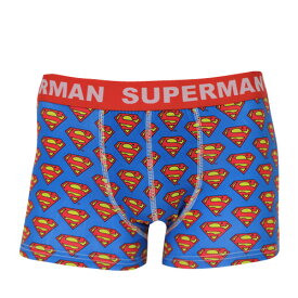 【 送料無料 】SUPERMAN ボクサーパンツ メンズ 下着 肌着 ボクサーブリーフ アメコミ スーパーマン 前閉じタイプ コットン ストレッチ おしゃれ お洒落 カッコいい インナー アンダーウェア 見せパン ユニセックス 女性部屋着 男子 女子 学生 高校 DCコミックス WBSP125-6