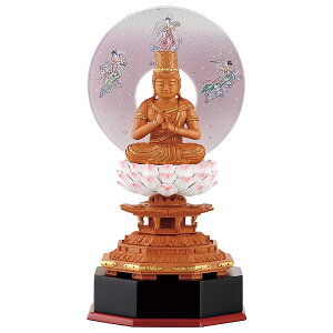 仏像 【 新世紀仏像 しょうみょう2 檀木 金泥書 大日如来 散華 】 2.5寸