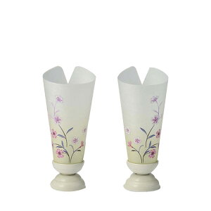 盆提灯 ミニサイズ 一対 【ミニ行灯1号(白) 2101】 廻転 お盆 ちょうちん 新盆 初盆 コンパクト