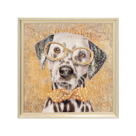 アートパネル ウォールインテリア アートフレーム 絵 写真 絵画 壁 装飾 額入り 犬 ダルメシアン 動物 アニマル ハッピードッグ クリスタルペインティング