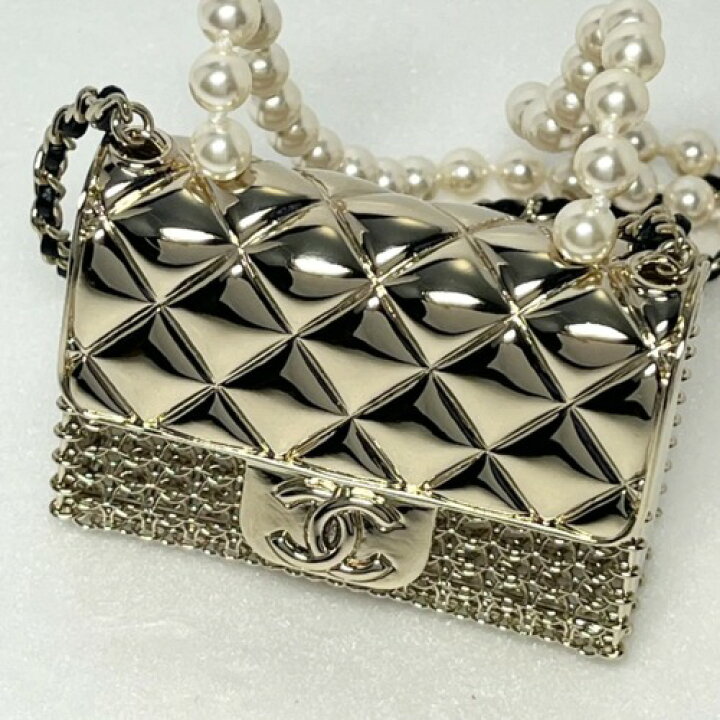 楽天市場】【中古】CHANEL シャネル マトラッセバッグモチーフ ロング 