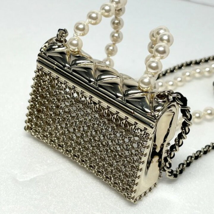 楽天市場】【中古】CHANEL シャネル マトラッセバッグモチーフ ロング  