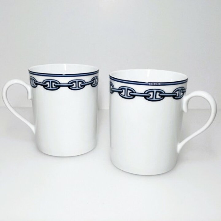 楽天市場】【中古】HERMES エルメス シェーヌダンクル マグカップ 2客 