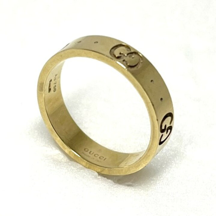 楽天市場】【中古】GUCCI グッチ アイコン リング 750YG ＃9 ブランド  