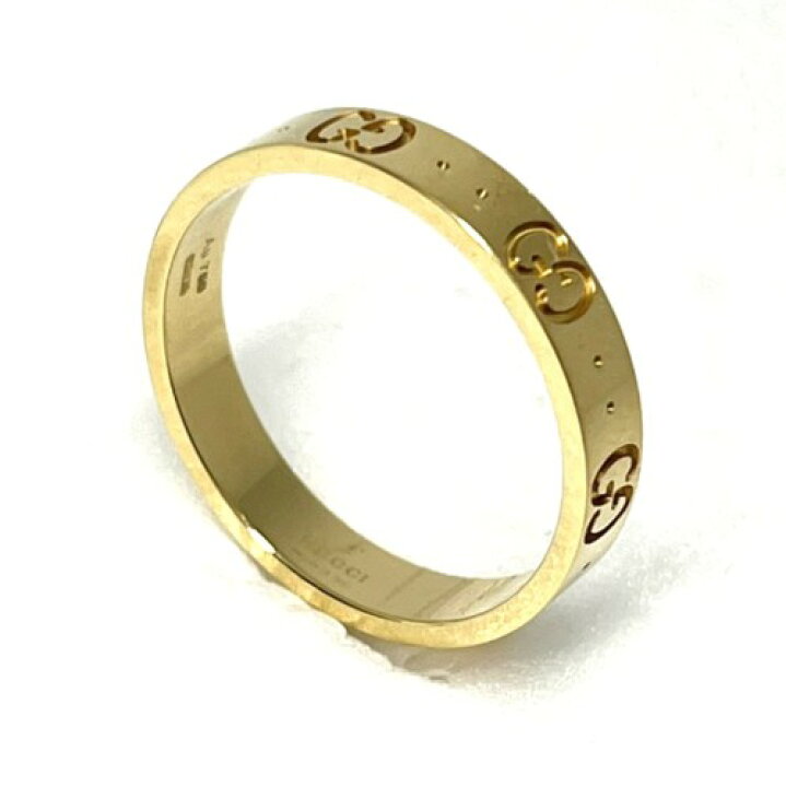 楽天市場】【中古】GUCCI グッチ アイコン リング 750YG ＃21 ブランド 