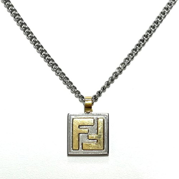楽天市場】【中古】FENDI フェンディ FFロゴ ネックレス 7AJ292 B08  
