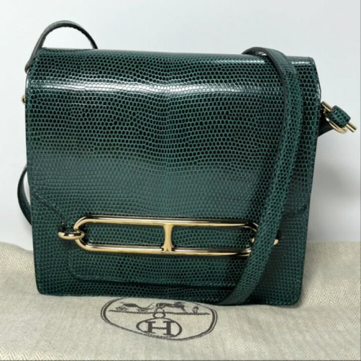 楽天市場】【中古】HERMES エルメス サック ロウリス18 リザード 