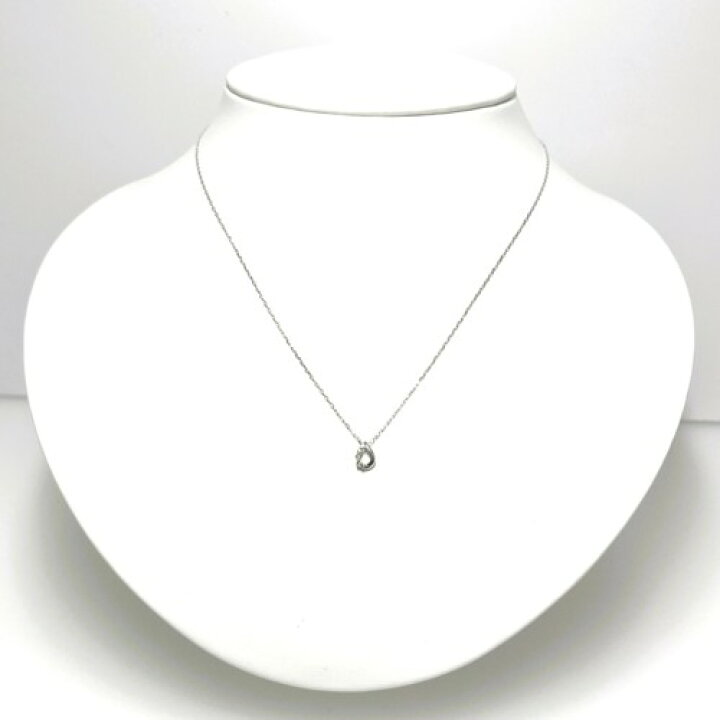 楽天市場】【中古】4℃ ヨンドシー しずくモチーフ ネックレス K10WG 5P 