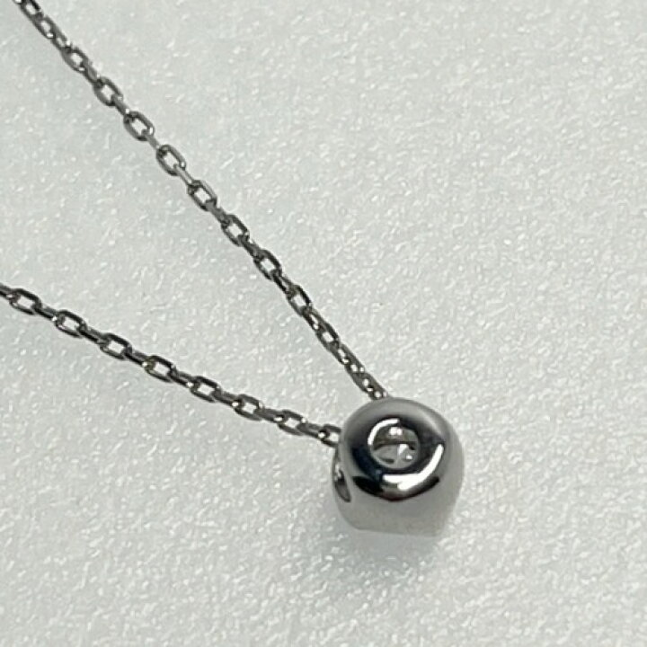 楽天市場】【中古】4℃ ヨンドシー ダイヤ ネックレス K18WG 1P 