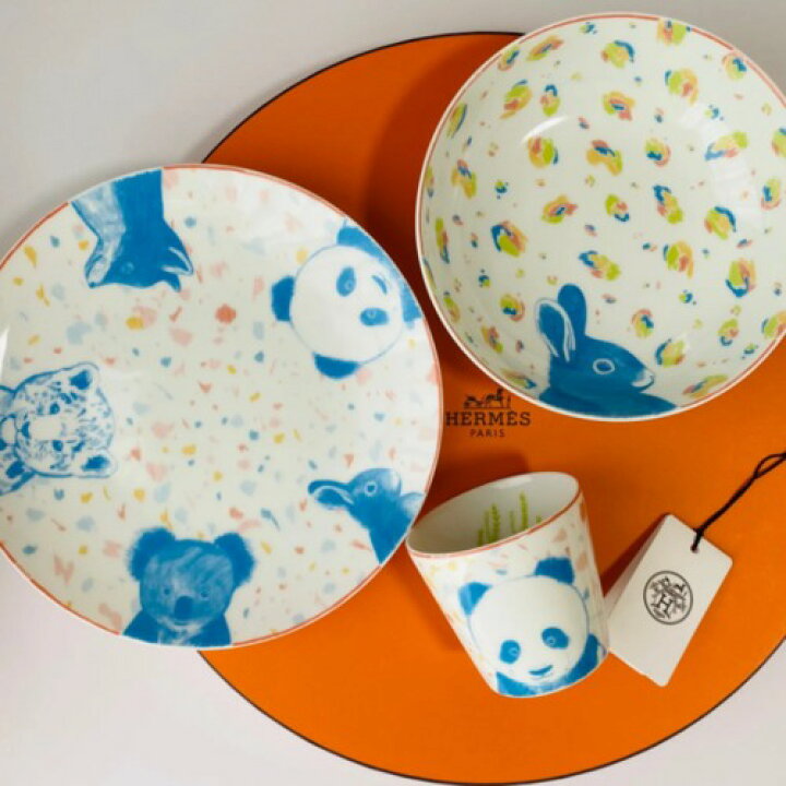 楽天市場】【中古】【未使用品】HERMES エルメス パスパス 子供用食器 