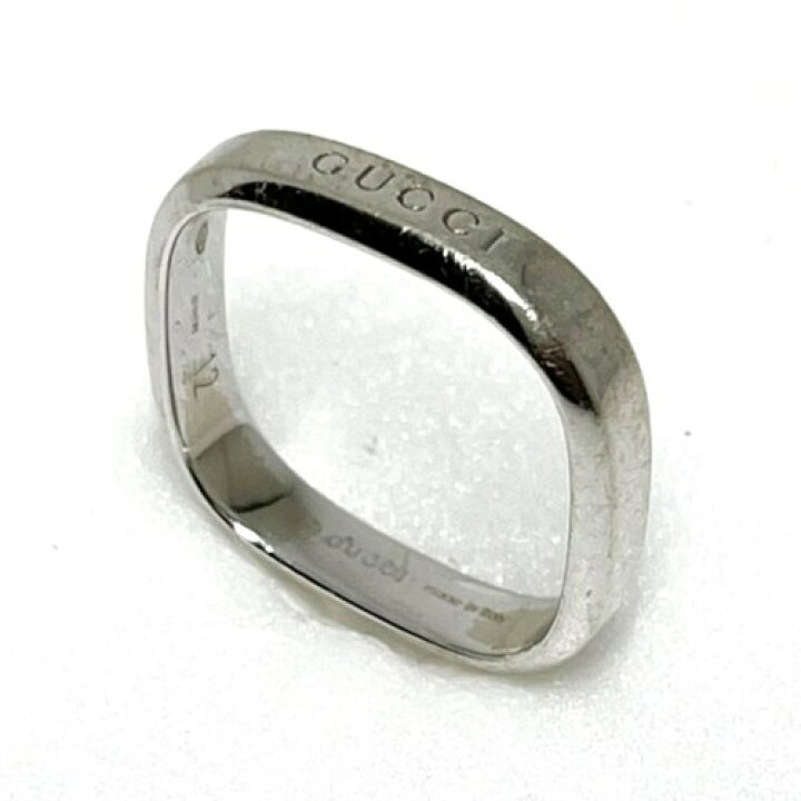 楽天市場】【中古】GUCCI グッチ スクエア リング 750WG #12 ブランド 