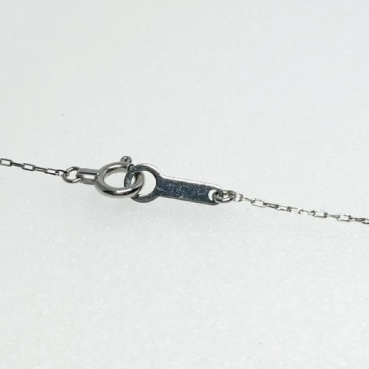 楽天市場】【中古】4℃ ヨンドシー ネックレス K10WG 3Pキュービック 